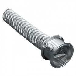 Холодильник димроту "гофрований" на кламповому з'єднанні 3 дюйми AISI304