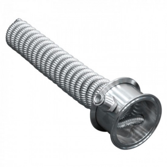 Холодильник димрота "гофрированный" на кламповом соединении 3 дюйма AISI304