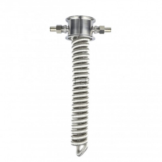 Холодильник димроту "гофрований" на кламповому з'єднанні 4 дюйми AISI304