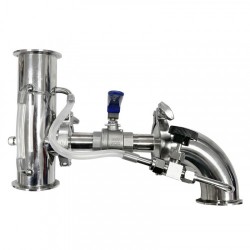 Вузол відбору по парі та рідині під кламп 2 дюйми в зборі